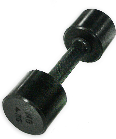 Гантель MB Barbell Фитнесс 4кг Black